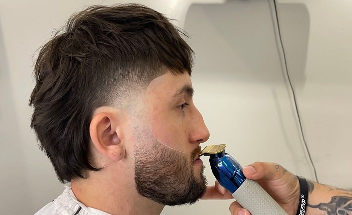 taper short mullet fade