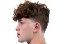 low taper fade curly hair