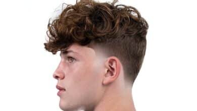 low taper fade curly hair