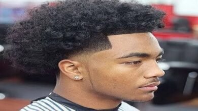 low taper fade curly hair