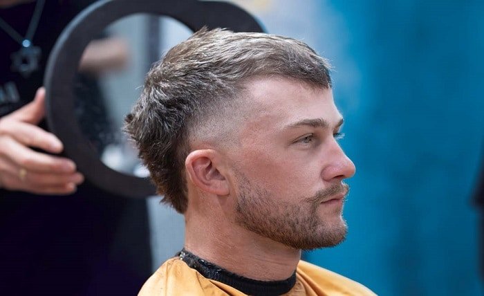 taper short mullet fade