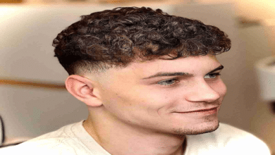 low taper fade curly hair