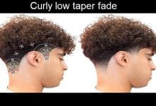 curly low taper fade