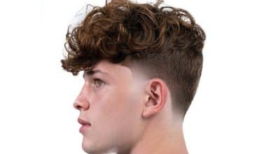 low taper fade fluffy hair