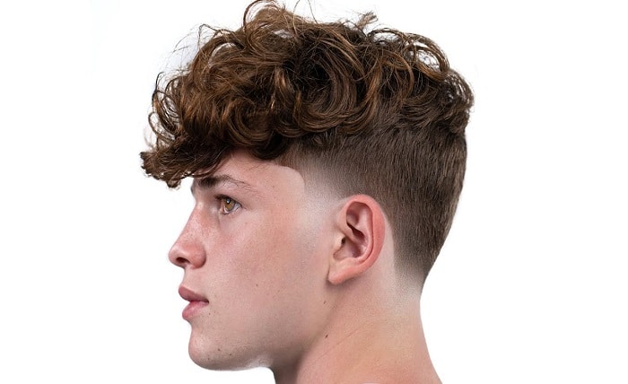 low taper fade fluffy hair