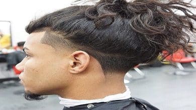 taper fade long hair