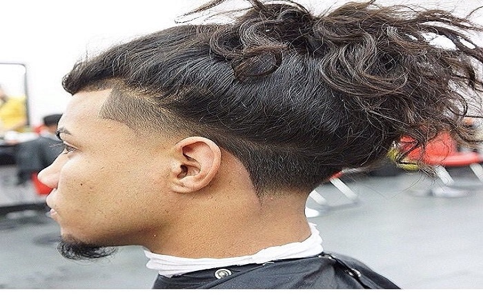 taper fade long hair