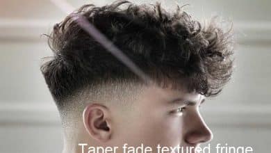 taper fade textured fringe