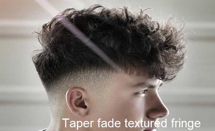 taper fade textured fringe